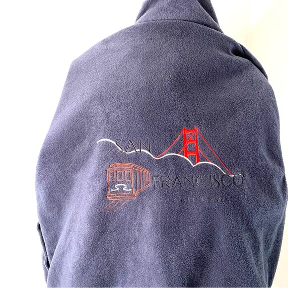 Reversible San Francisco Red Vintage Full Zip Jacket - Picture 13 of 16